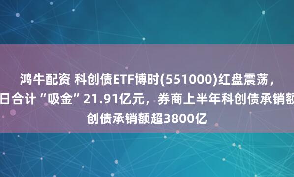 鸿牛配资 科创债ETF博时(551000)红盘震荡，近5个交易日合计“吸金”21.91亿元，券商上半年科创债承销额超3800亿